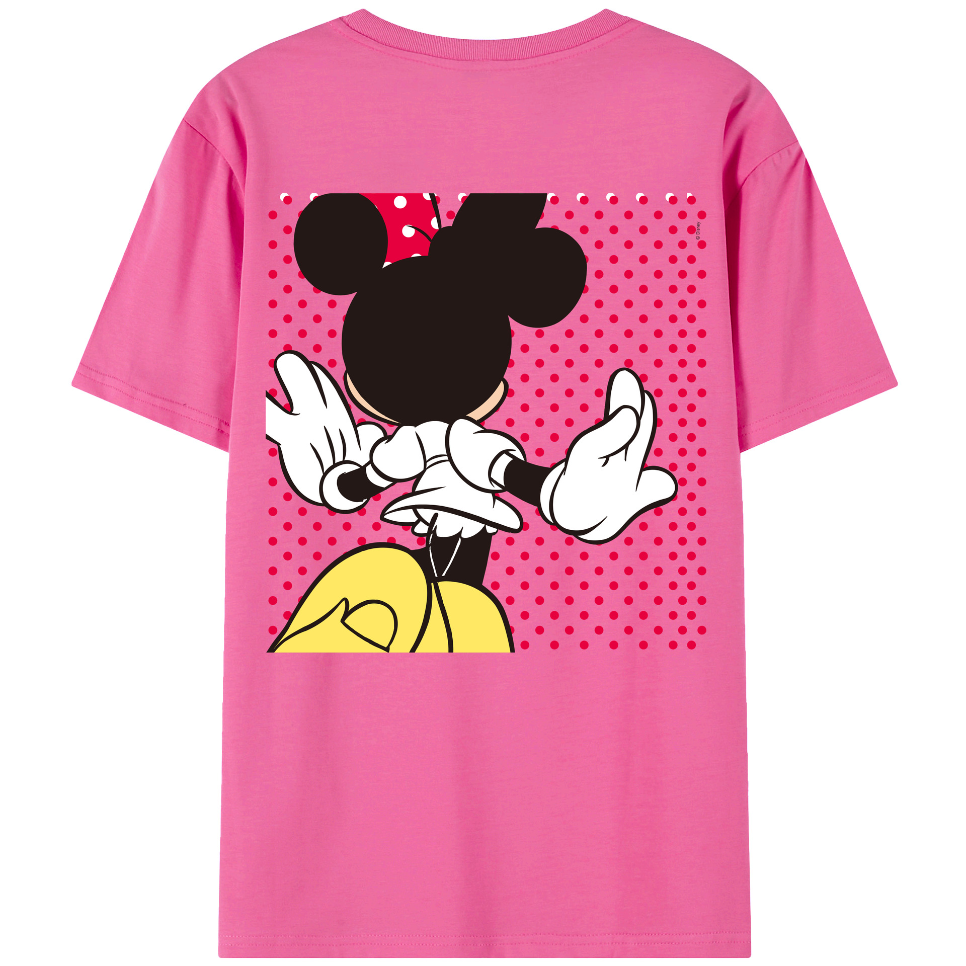 （画像用） ミッキーマウス Mickey Mouse レディース半袖Tシャツ(バックプリント)